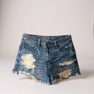 American Eagle Strigid Ripped Jean Shorts Size 8 bootie shorts